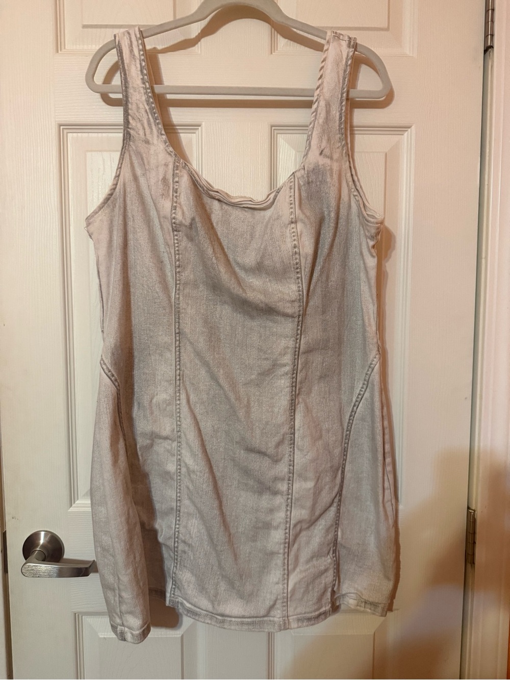 Forever 21 Light Gray Denim Tank Dress